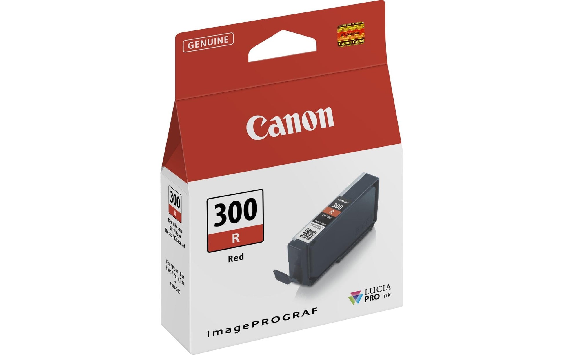 Canon Tintenpatrone PFI-300 R, rot, 14,4 ml