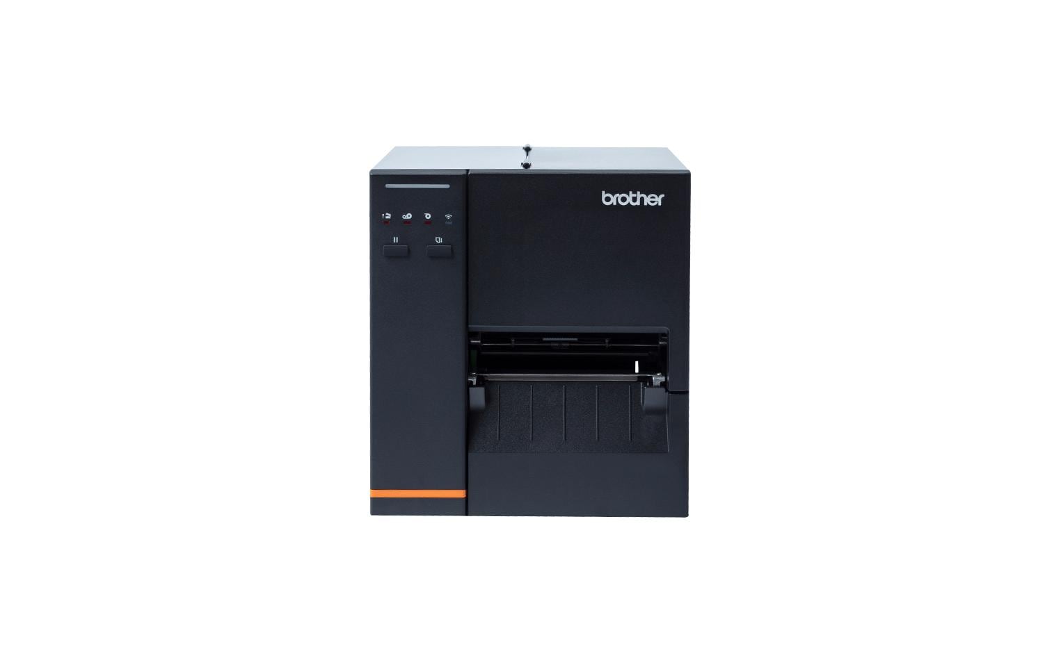 Brother TJ-4020TN – Etikettendrucker, Thermotransfer, USB, LAN, 203 dpi, 254 mm/s, für Etiketten bis 107 mm