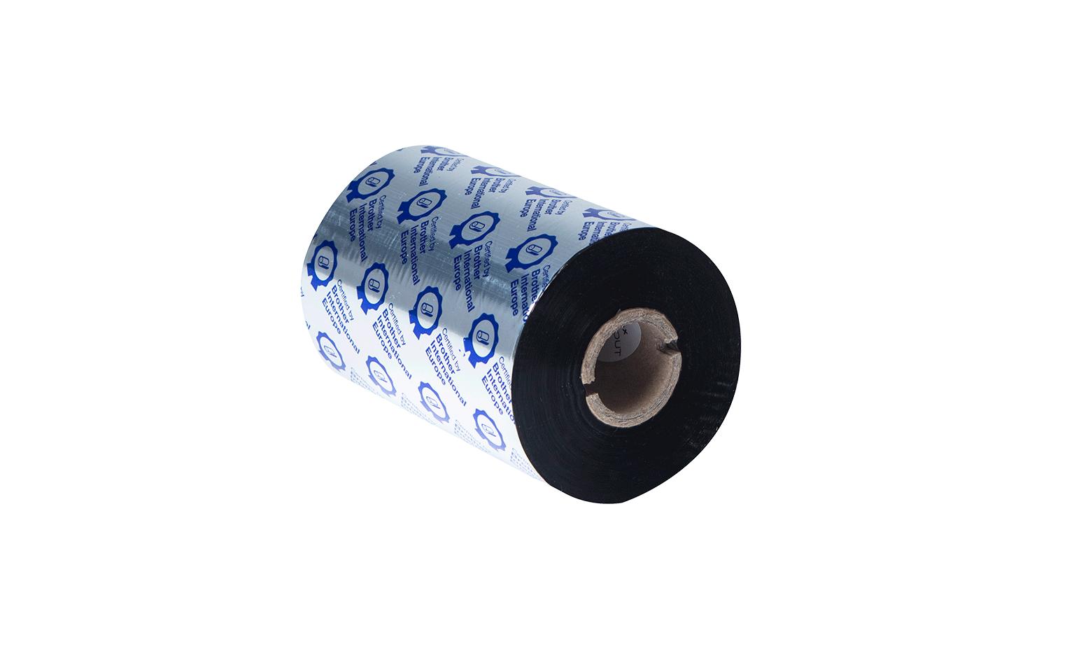 Brother Thermotransferband – Wachs/Harz, 110 mm × 450 m, Schwarz, für TJ-4020TN, TJ-4120TN, TJ-4021TN und andere