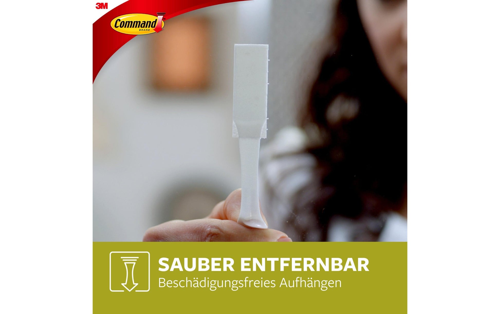 Command Montagepad – Weiss, bis 7,2 kg, für Fliesen