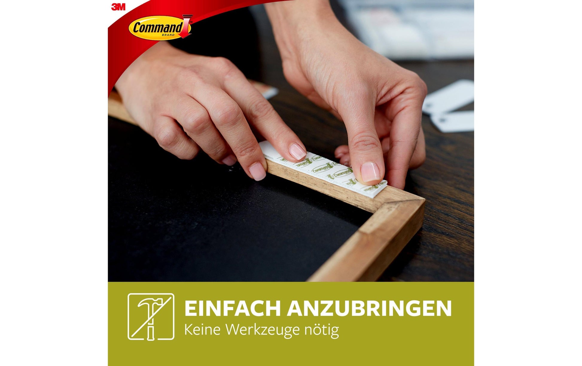 Command Montagepad – Weiss, bis 7,2 kg, für Fliesen
