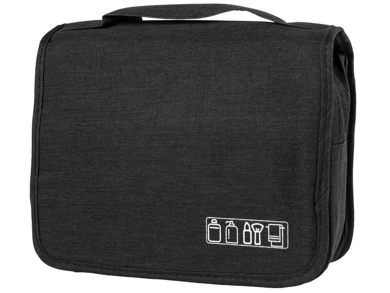 KOOR Kulturbeutel – wasserfest – 4,2 l, 25 × 17 × 10 cm – schwarz – Polyester