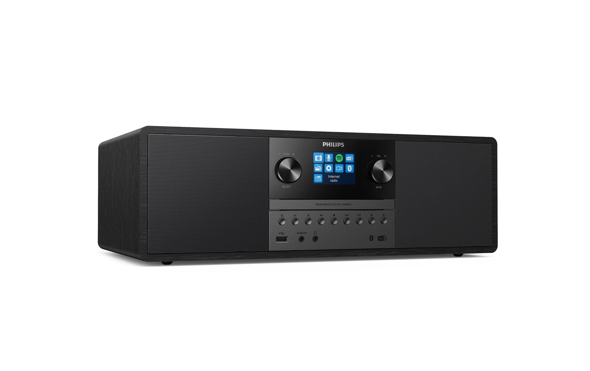 Philips TAM6805/10 – Micro-/HiFi-Anlage – DAB+, CD, Bluetooth, Spotify – Schwarz