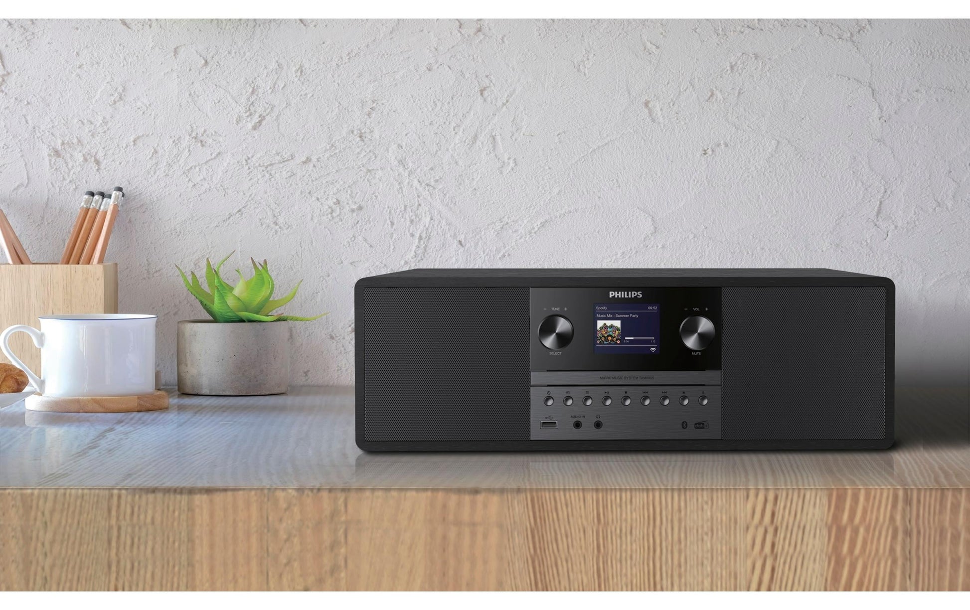 Philips TAM6805/10 – Micro-/HiFi-Anlage – DAB+, CD, Bluetooth, Spotify – Schwarz