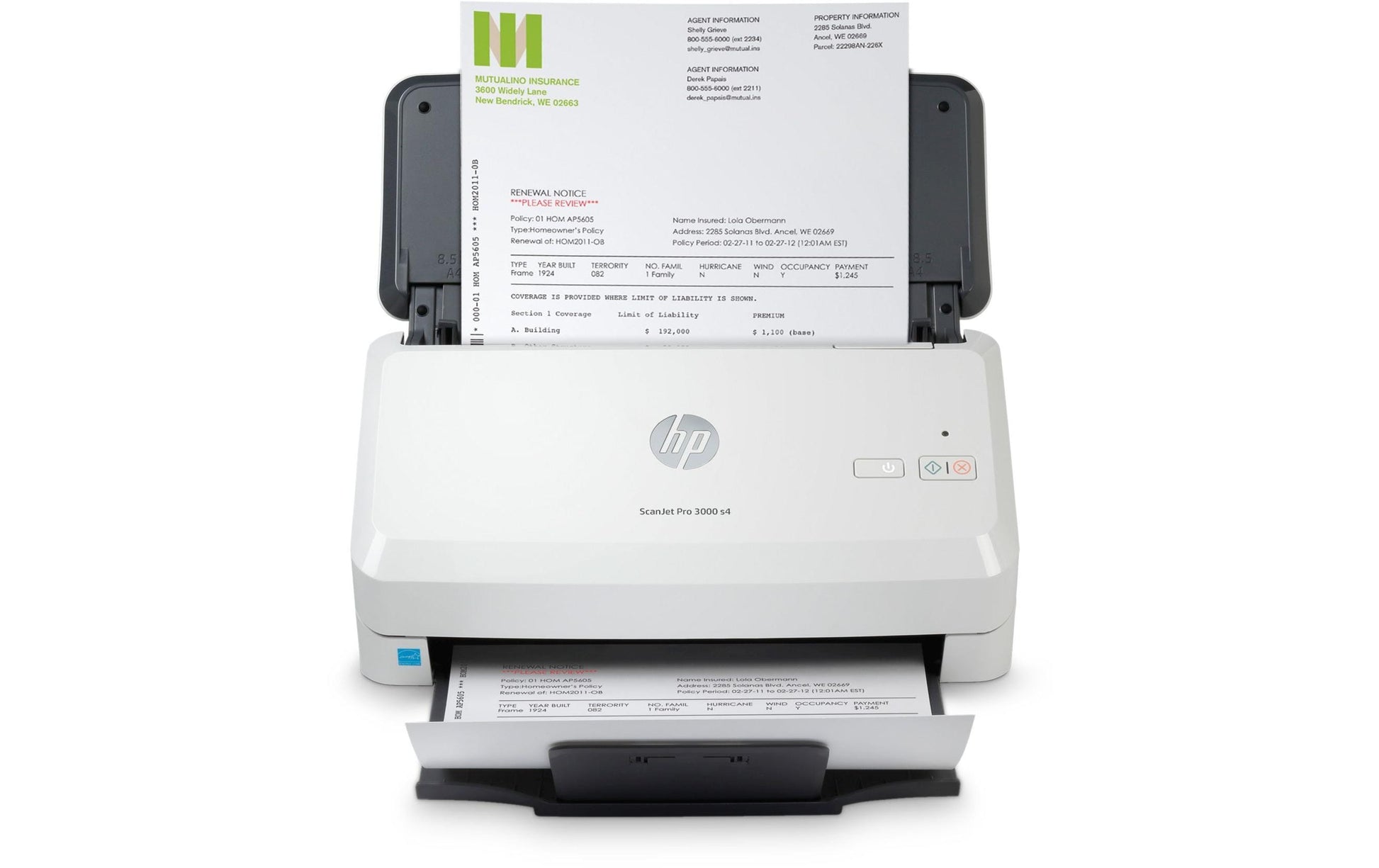 HP ScanJet Pro 3000 s4 – Dokumentenscanner, A4, Duplex, 40 ppm, 600 dpi, ADF 50 Blatt, USB