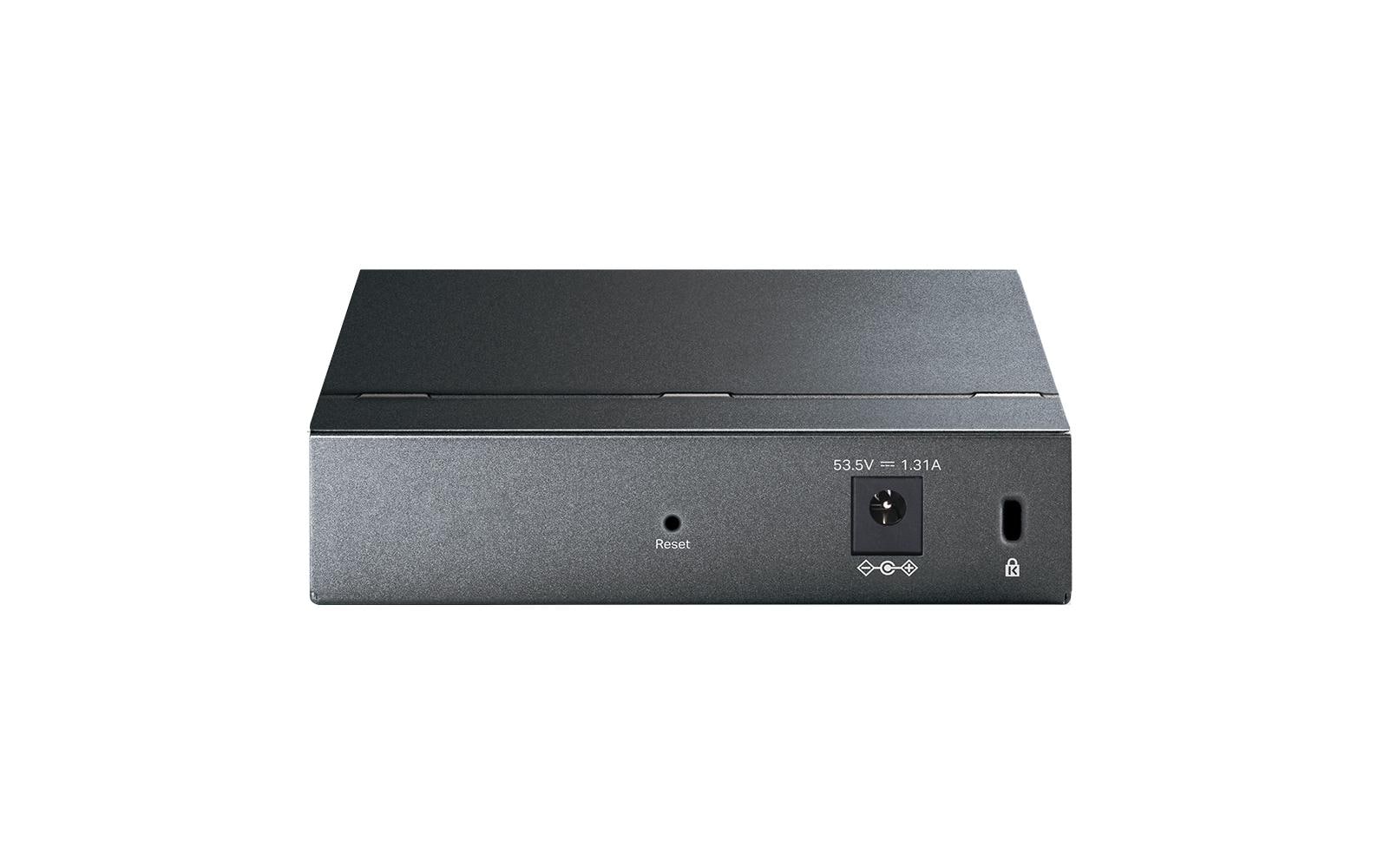 TP-Link TL-SG105PE – Managed L2 Switch – 5× 1G, 4× PoE+, PoE-Budget 65 W, Desktop