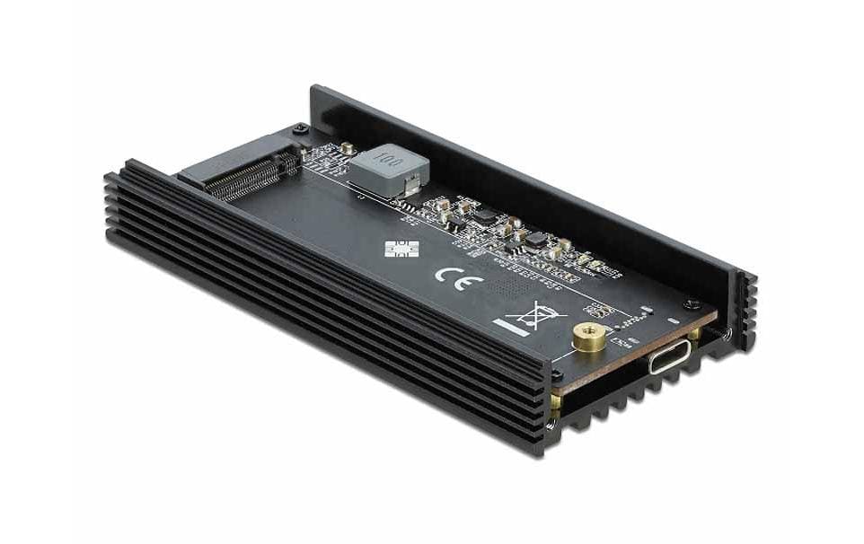 DeLOCK M.2 NVMe zu USB-Gehäuse Typ-C 20Gbps – USB 3.2 Gen 2x2, 1-Bay, für M.2 NVMe (PCIe)