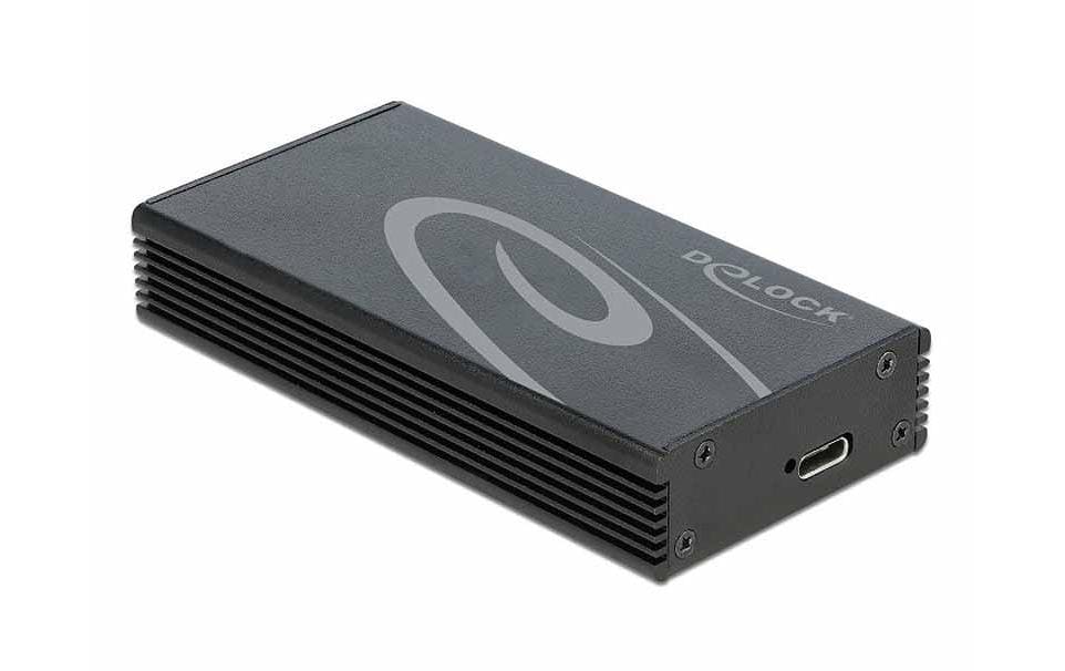 DeLOCK M.2 NVMe zu USB-Gehäuse Typ-C 20Gbps – USB 3.2 Gen 2x2, 1-Bay, für M.2 NVMe (PCIe)