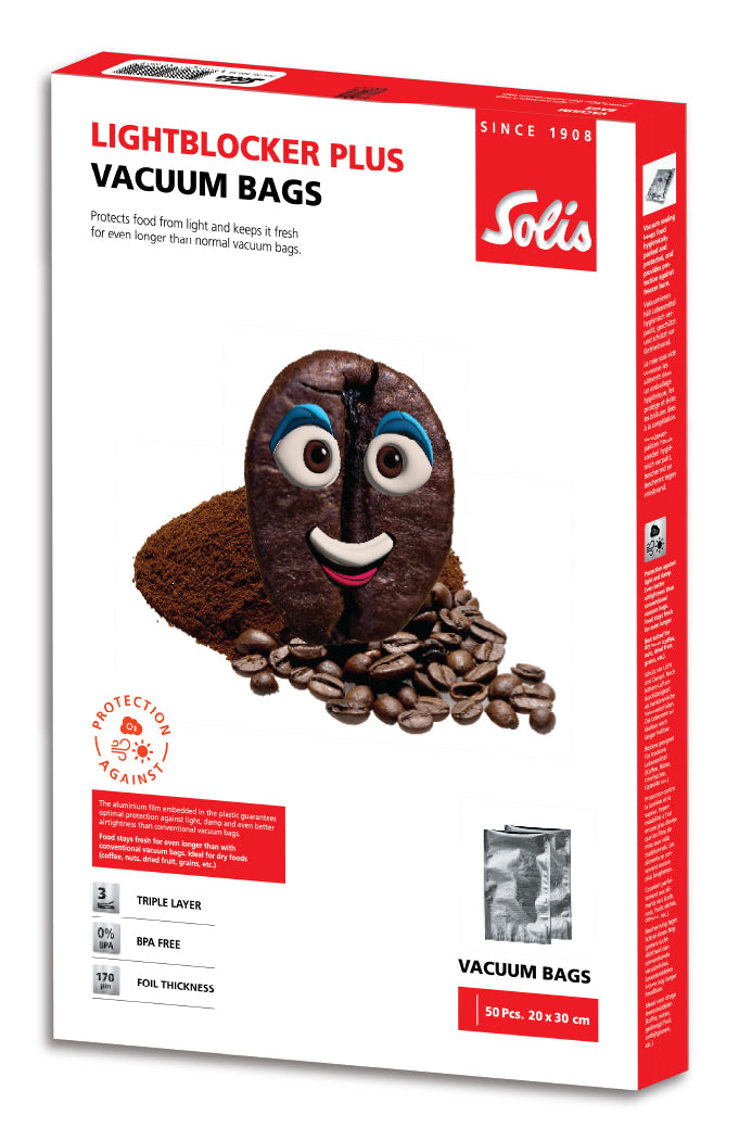 Solis Vakuumierbeutel, 20 × 30 cm, LIGHTBLOCKER PLUS