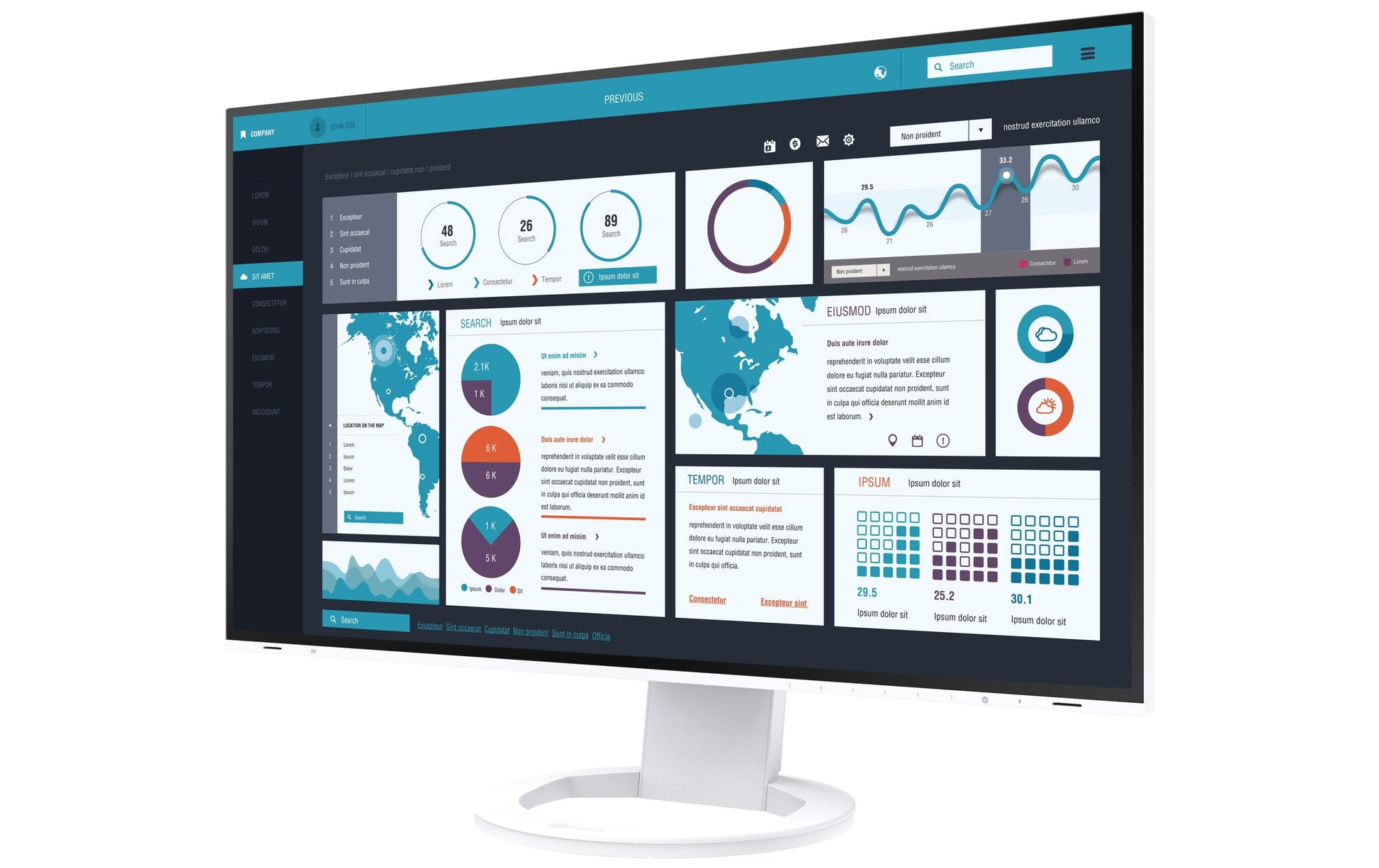 EIZO EV2795 – Monitor, 27", 2560 × 1440 (WQHD), Weiss