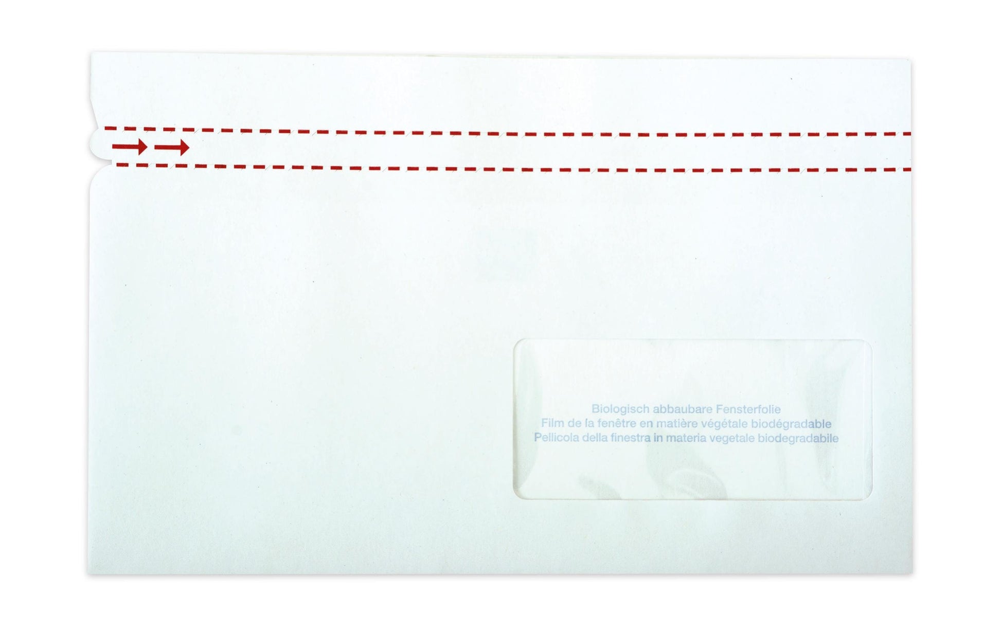 Elco Dokumententasche – C6/5 (229 × 114 mm), Fenster rechts, unbedruckt, weiss, selbstklebend – 250 Stück