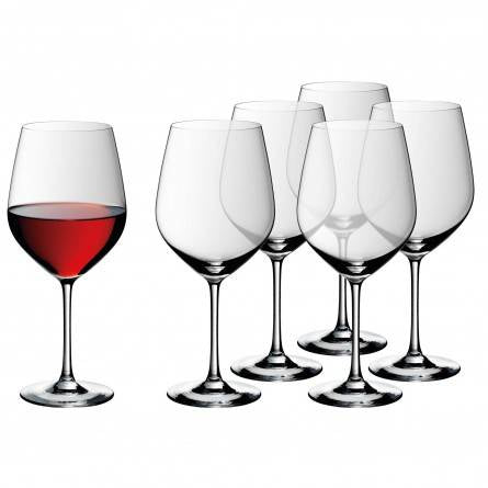 WMF EasyPlus Rotweinglas – 0,70 l, Glas, Transparent, spülmaschinenfest