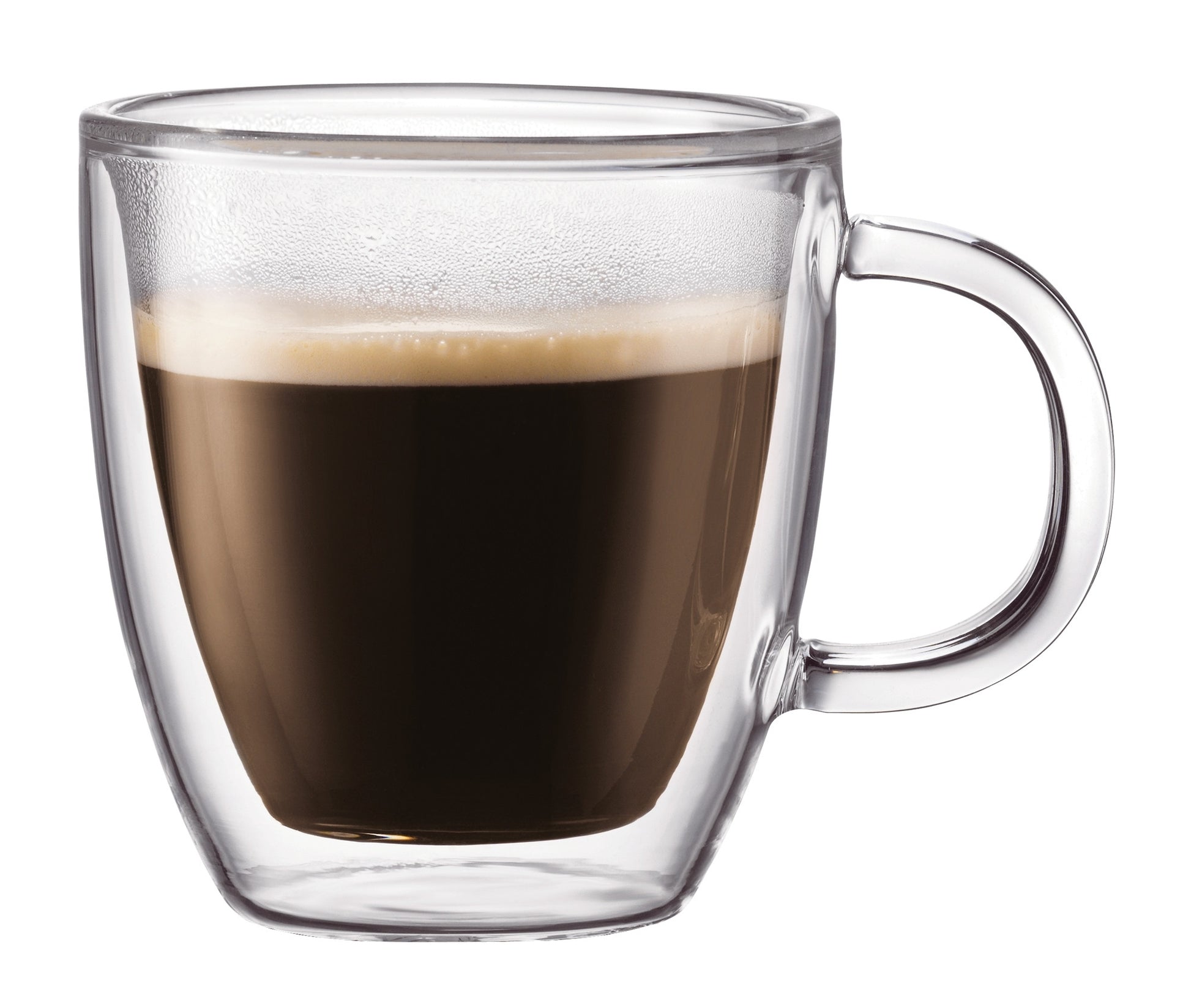 Bodum Bistro Thermoglas – 0,15 l, Borosilikatglas, transparent, doppelwandig, spülmaschinengeeignet, 2 Stück