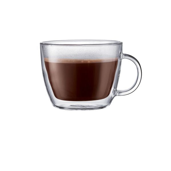 Bodum Bistro Jumbotasse – 0,45 l, Borosilikatglas, Transparent