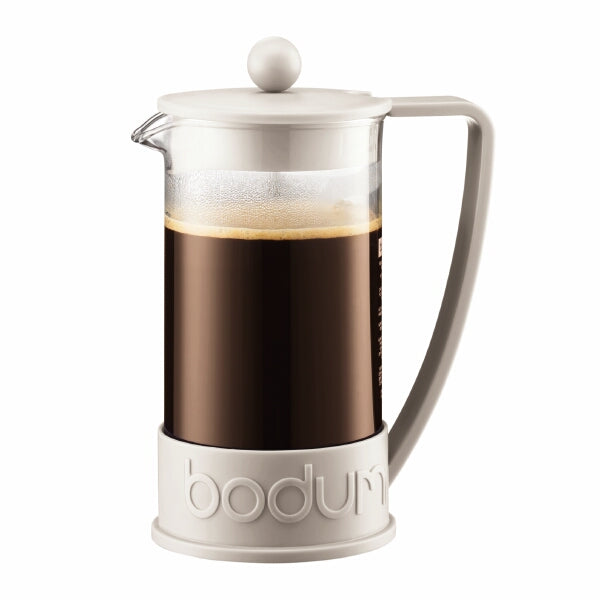 Bodum Brazil French Press Kaffeebereiter – 1 l, 8 Tassen, Weiss