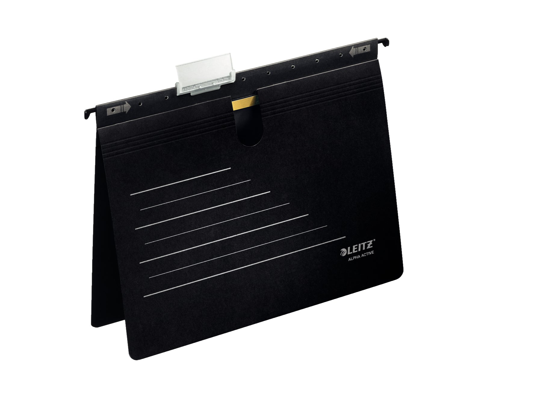 Leitz Alpha Active Hängehefter – für A4, 1-teilig, Schwarz, Karton, 5 Stk.
