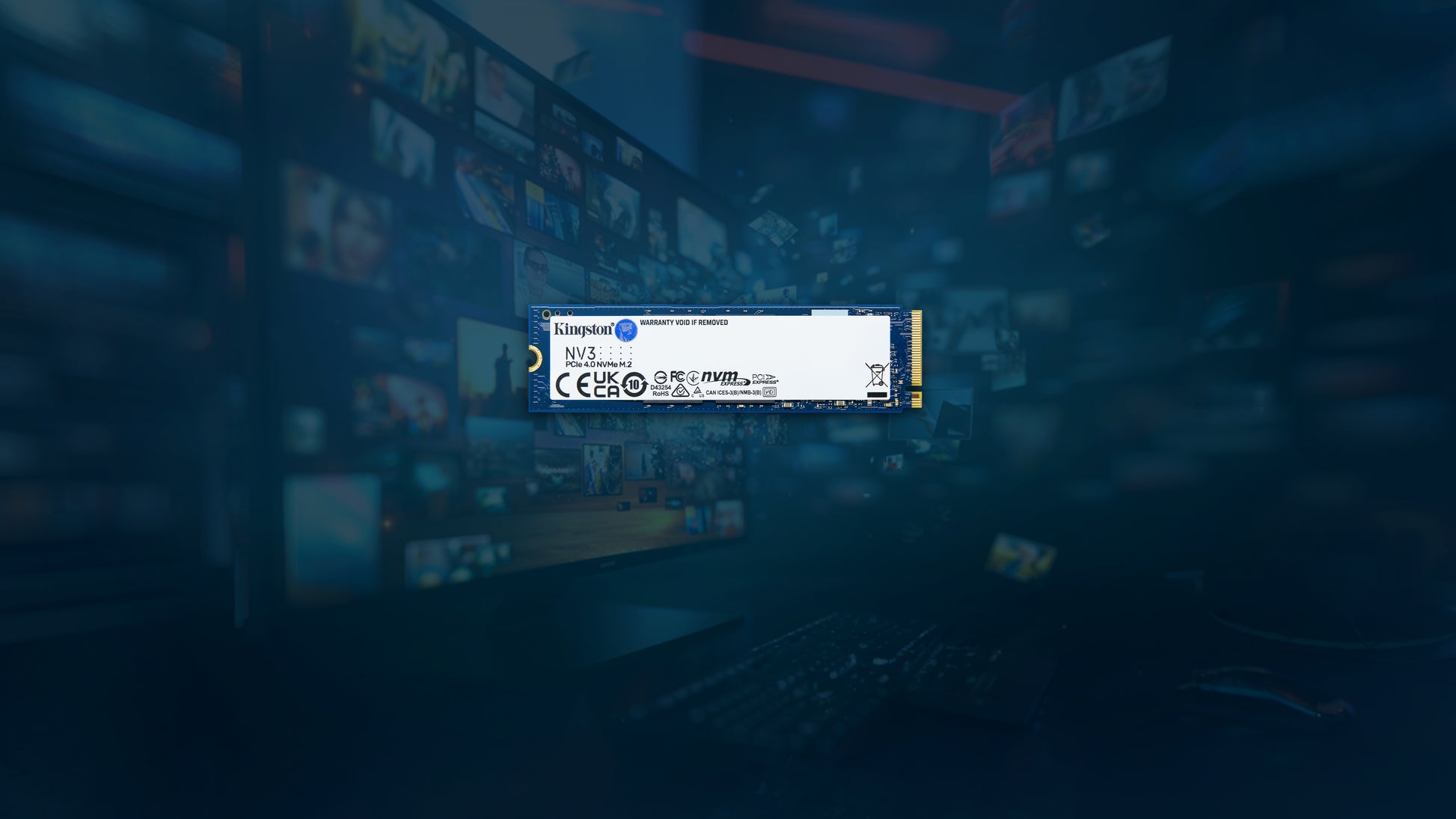 Kingston NV3 – 4000G, 4 TB, M.2 2280 NVMe SSD