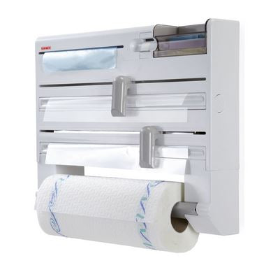 Leifheit Parat Plus – Utensilienhalter (wandmontiert) 38,5 × 7 × 31,5 cm, Kunststoff, weiss