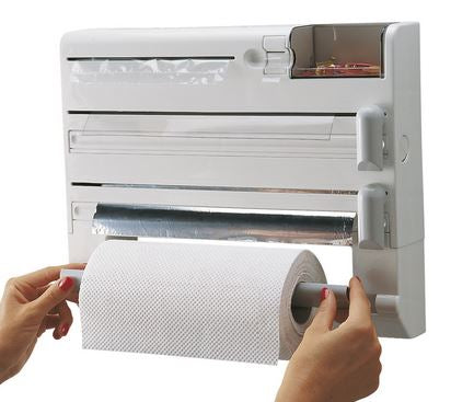 Leifheit Parat Plus – Utensilienhalter (wandmontiert) 38,5 × 7 × 31,5 cm, Kunststoff, weiss