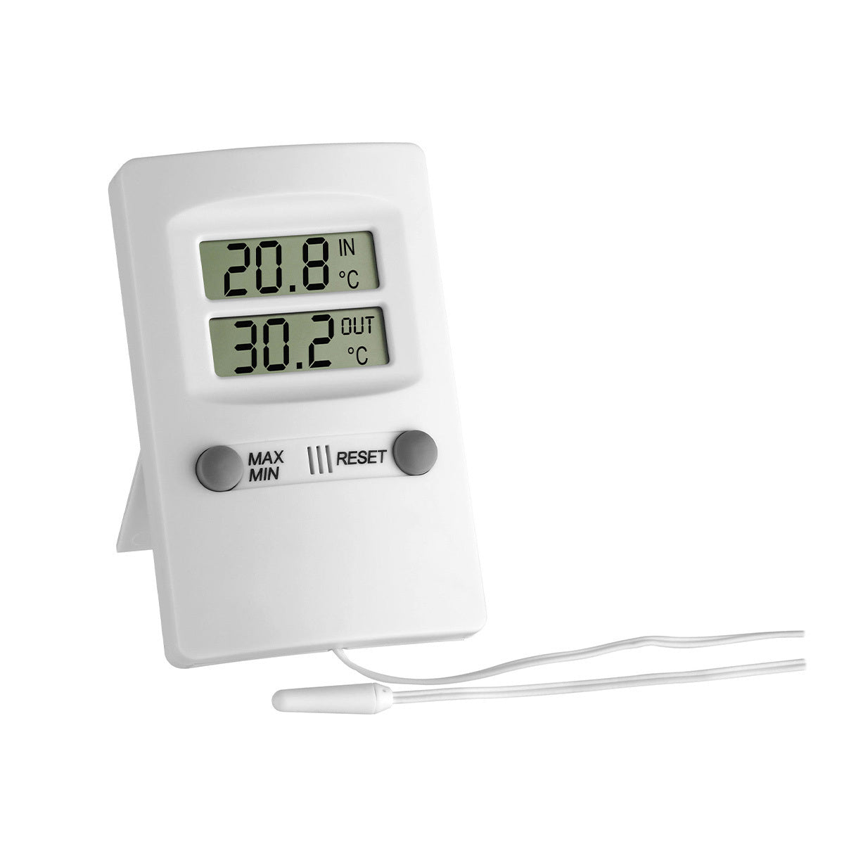 TFA-Dostmann 30.1009 Temperatursensor – −50–70 °C (Aussen), −10–50 °C (Innen)