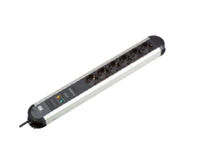 Bachmann Steckdosenleiste – 6×Schuko (Typ E/F), 1,75 m, Schalter, Überspannungsschutz