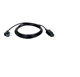 Bachmann Netzkabel – Schuko (Typ E/F)–IEC C19, 3 m, 250 V/16 A, Schwarz