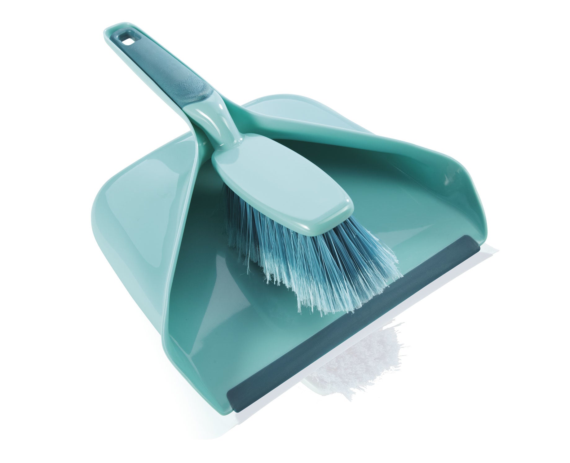 Leifheit Kehrgarnitur – 27 cm, Kunststoff, Grün, Schaufel mit Schmutzkammer, arretierbar