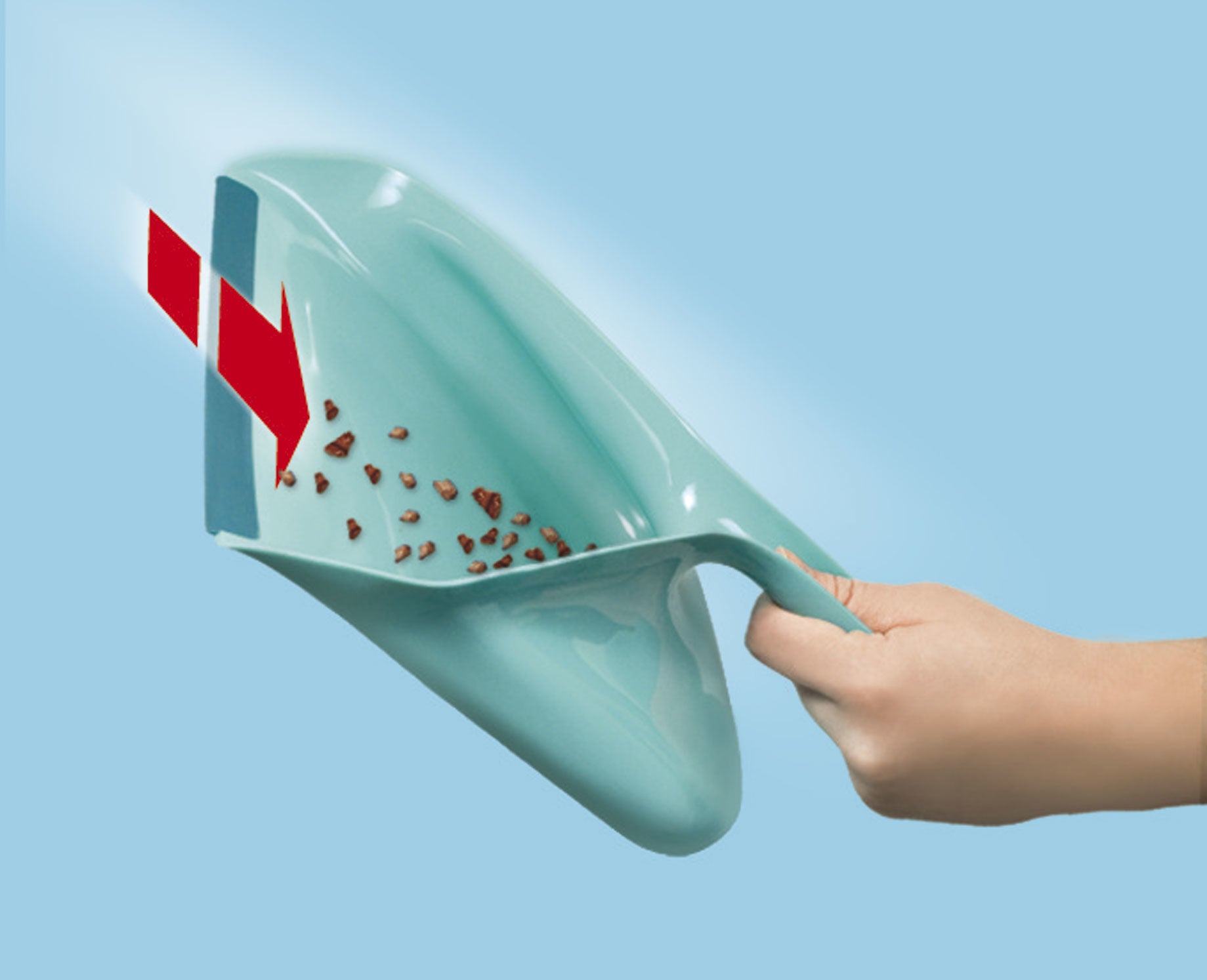 Leifheit Kehrgarnitur – 27 cm, Kunststoff, Grün, Schaufel mit Schmutzkammer, arretierbar