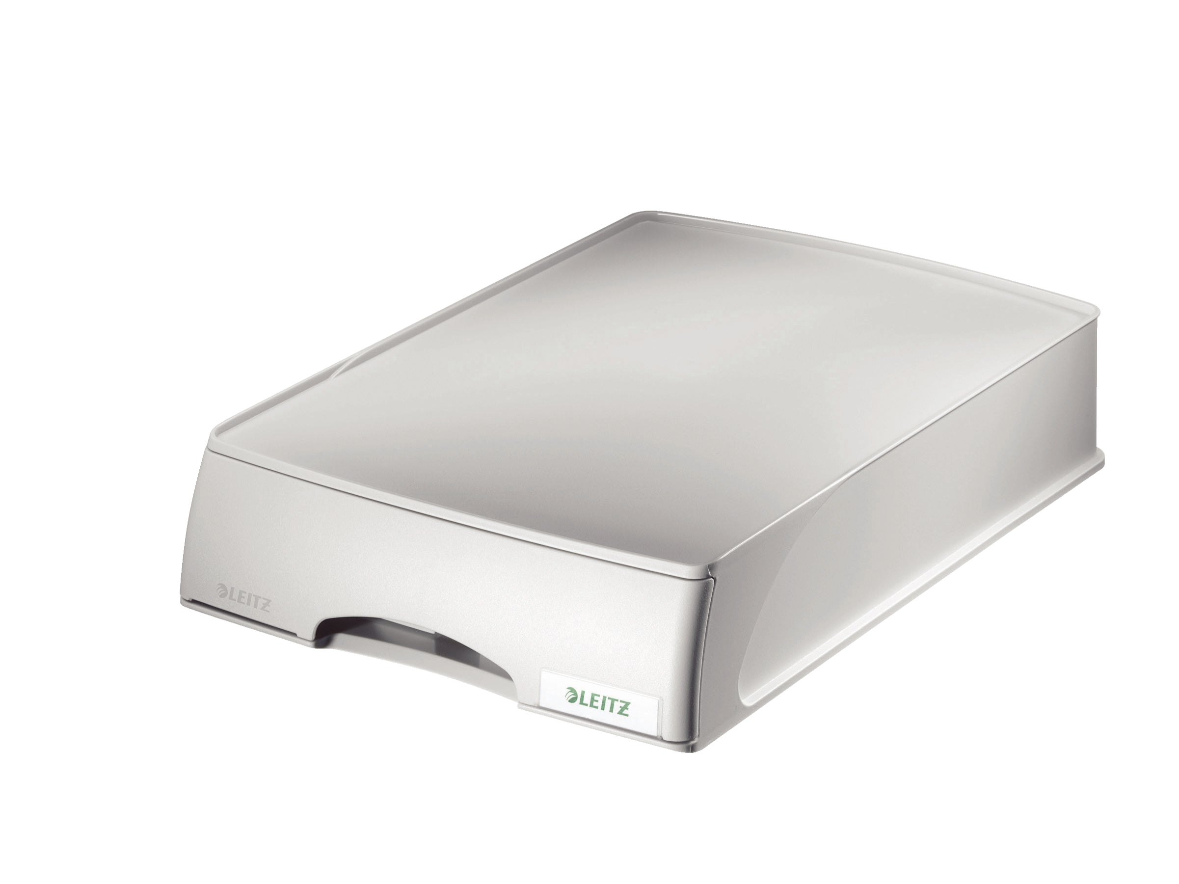 Leitz Plus – Briefkorb für A4, Polystyrol (PS), Grau, 255 × 70 × 376 mm