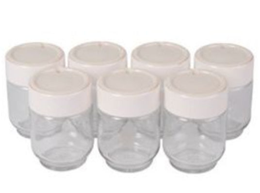 Moulinex Joghurtgläser A14A03 – 150 ml, für Yogurteo, z. B. DJC141, DJC241, YG230131/3H0, 7 Stk.