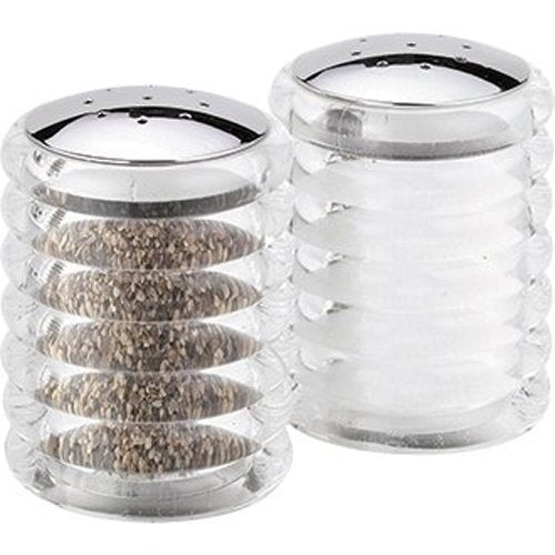 Cole & Mason Salz- und Pfeffermühle 7 cm, Acryl, transparent, 2er-Set