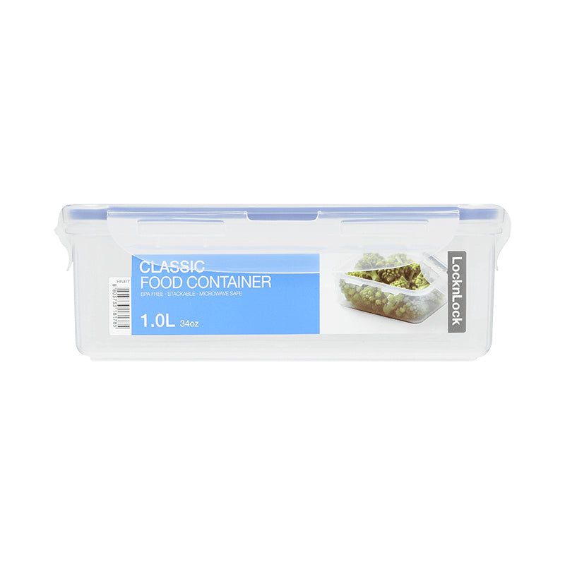 Lock & Lock HPL714F – Vorratsdose 1 l, 13,4 × 20,5 × 6,9 cm, Kunststoff/Silikon, Transparent