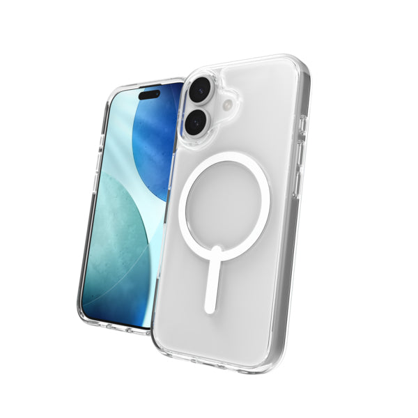 ZAGG Crystal Palace Lite Snap Backcover – für Apple iPhone 17, Graphen, Transparent, bis 3 m Sturzsicher