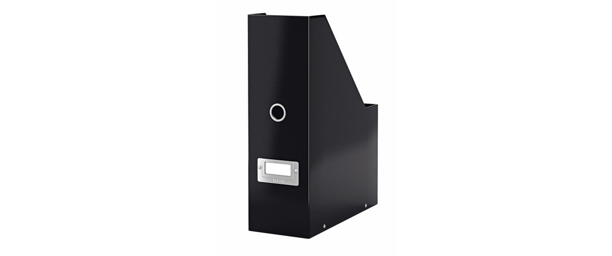 Leitz Ablageprodukt – Karton, mit Beschriftungsfeld, schwarz, 253×103×330 mm