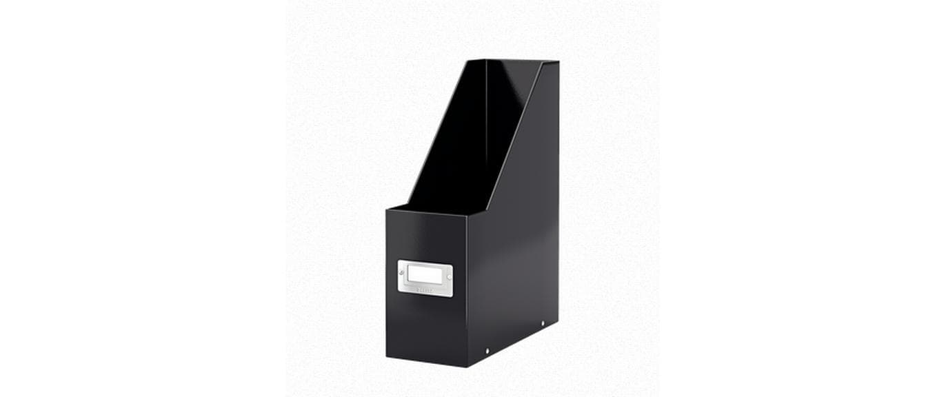 Leitz Ablageprodukt – Karton, mit Beschriftungsfeld, schwarz, 253×103×330 mm