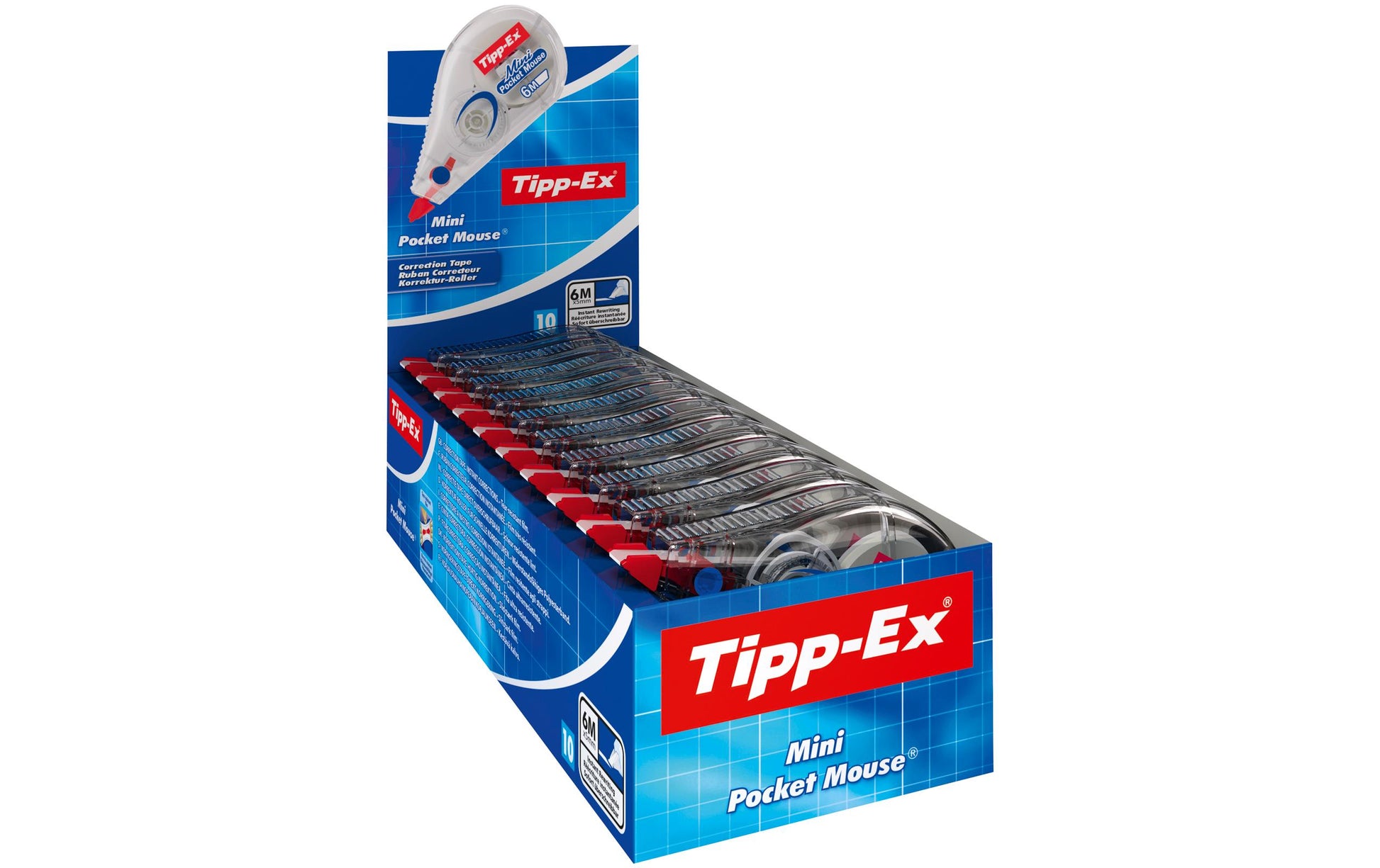 Tipp-Ex Mini Korrekturroller – 5 mm Strichbreite, 6 m Länge