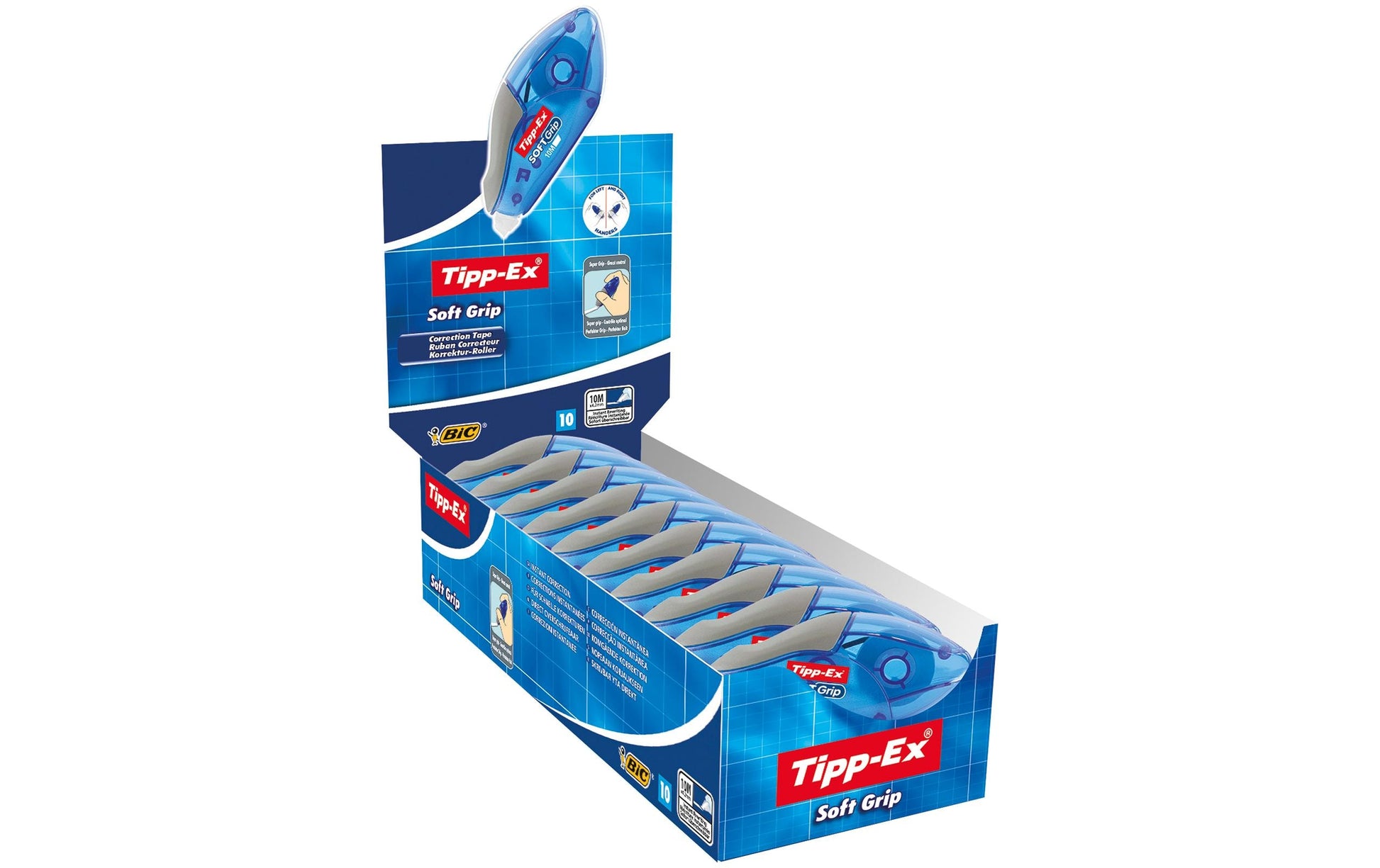 Tipp-Ex Korrekturband Soft Grip – 10er-Pack