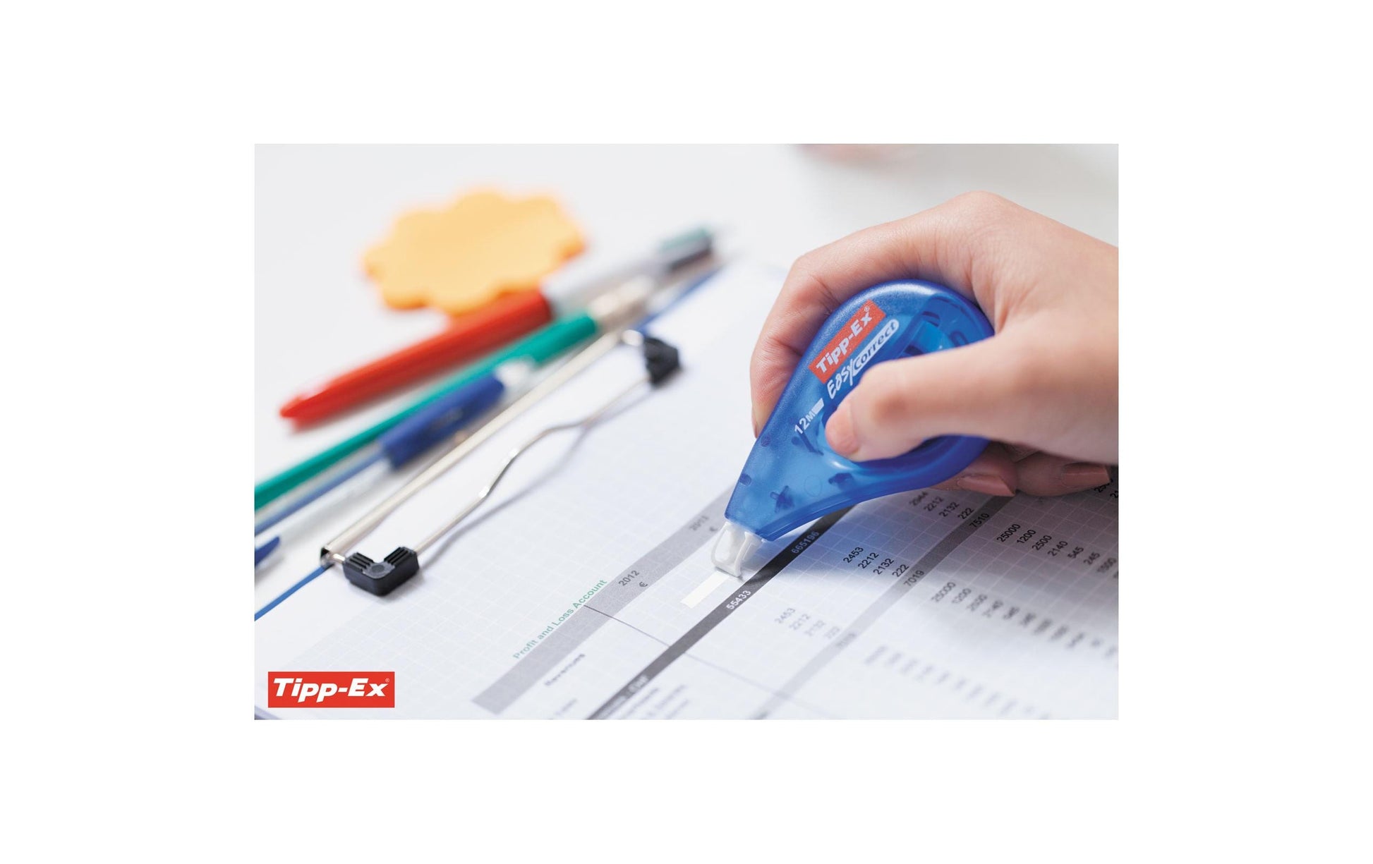 BIC Tipp-Ex Easy Correct Korrekturroller 4,2 mm × 12 m – 10er Pack