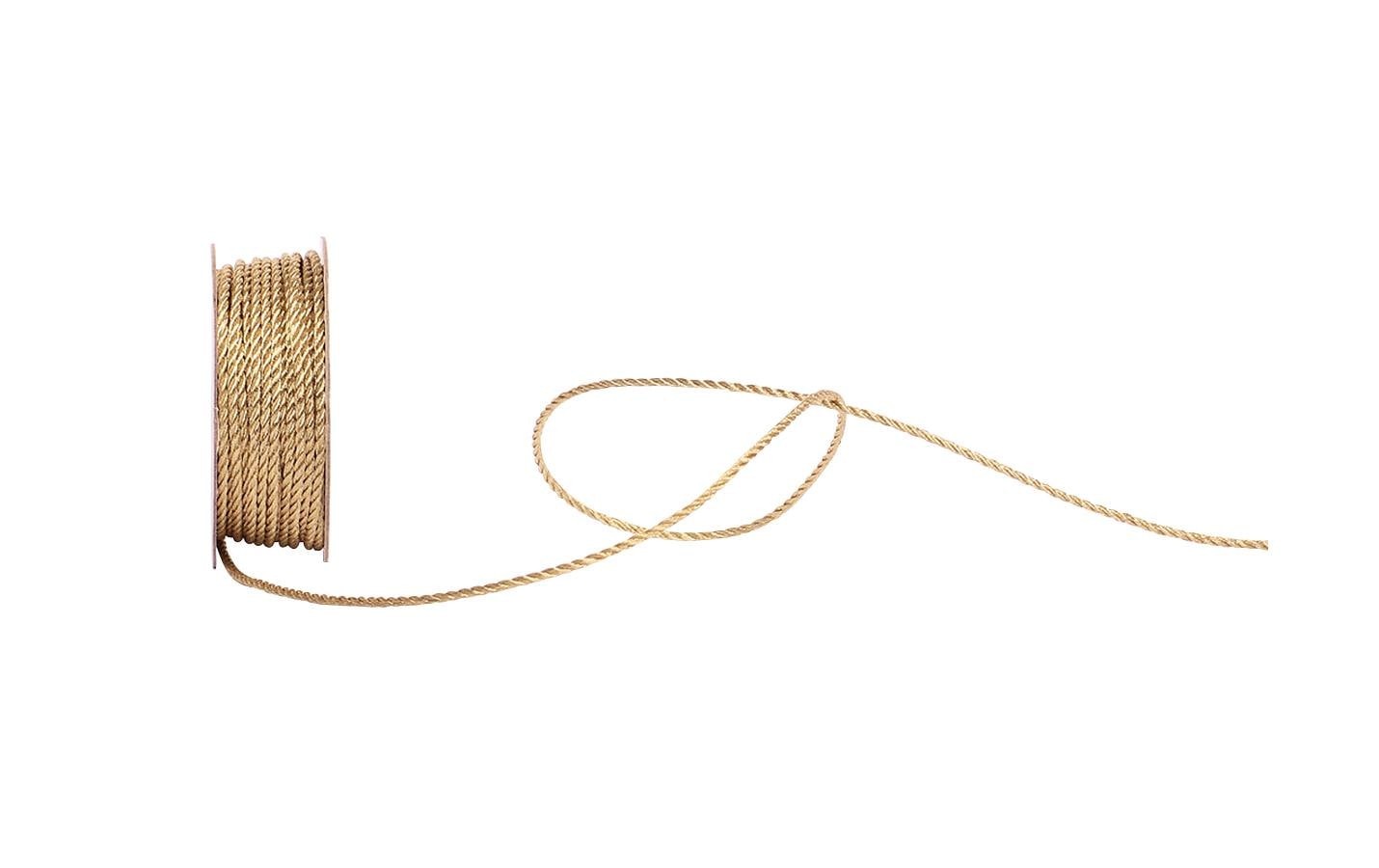 Spyk Geschenkband Kordel Gold – 1,5 mm × 6 m