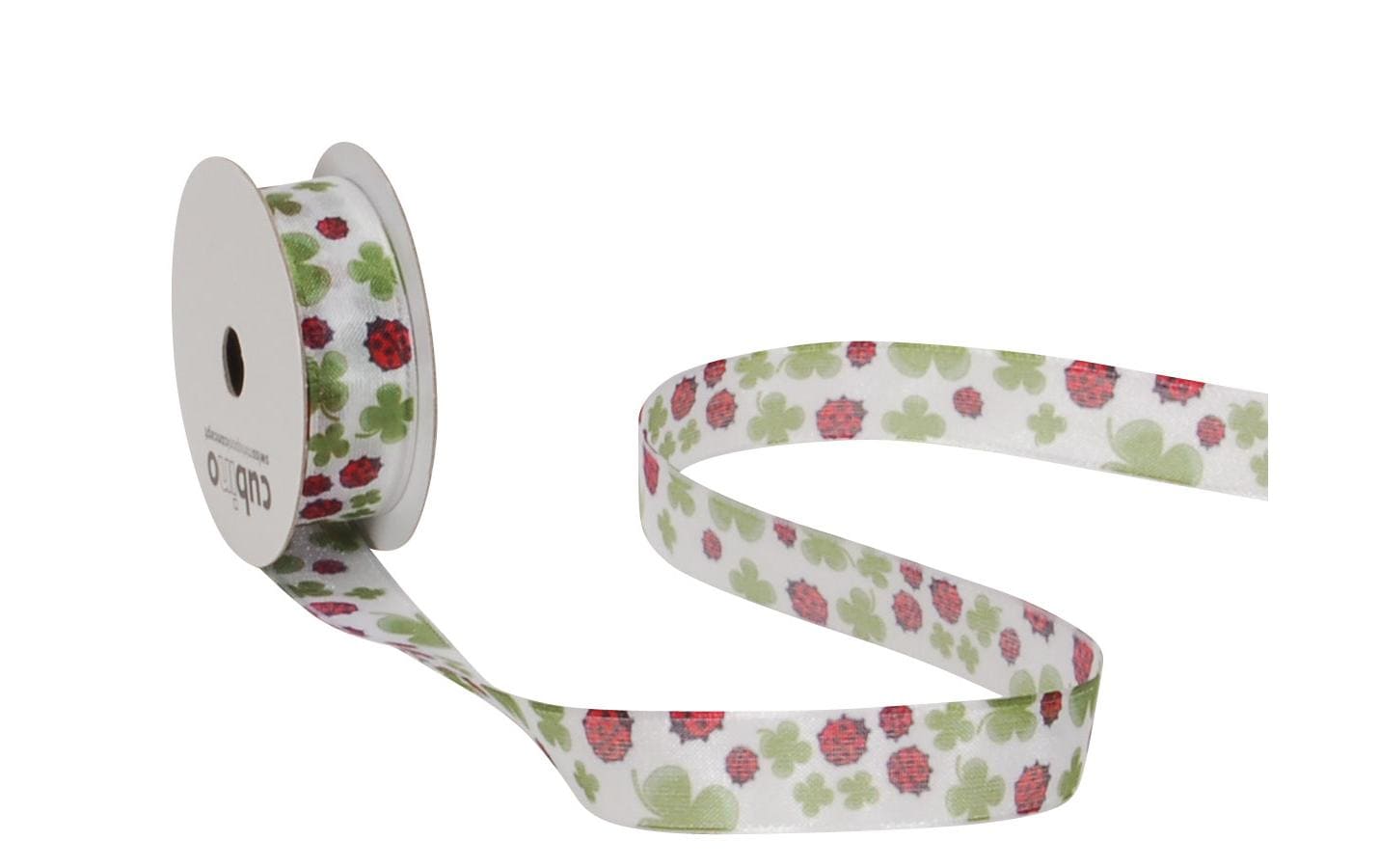 Spyk Geschenkband Cubino Marienkäfer – 15 mm × 4 m – 1 Stk.
