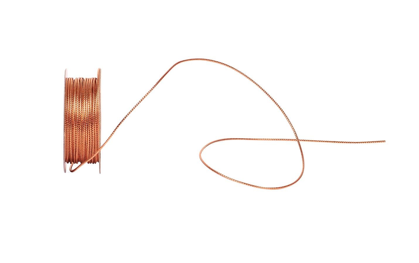 Spyk Geschenkband Lurexa-Kordel Kupfer – 1 mm × 7 m – 1 Stk.