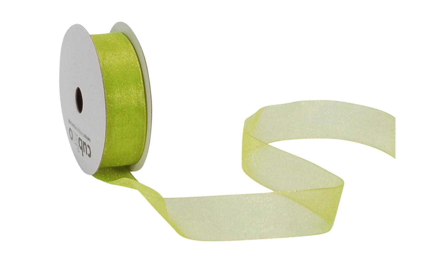 Spyk Geschenkband Organsa Hellgrün – 15 mm × 8 m