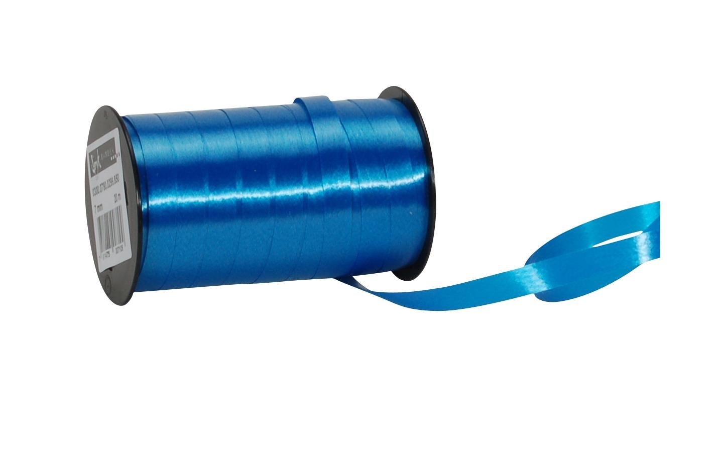 Spyk Geschenkband Poly Blau – 7 mm × 20 m