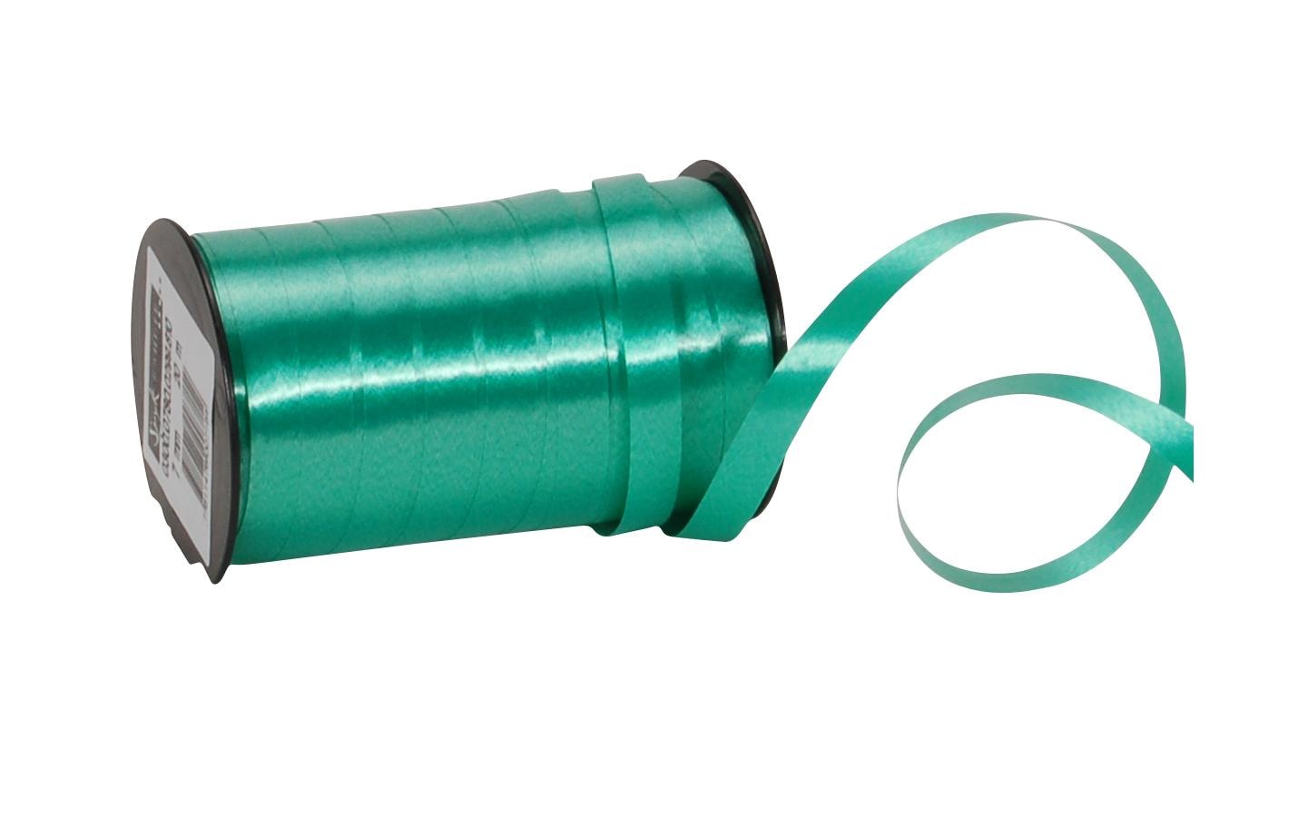 Spyk Geschenkband Poly glatt grün – 7 mm × 20 m