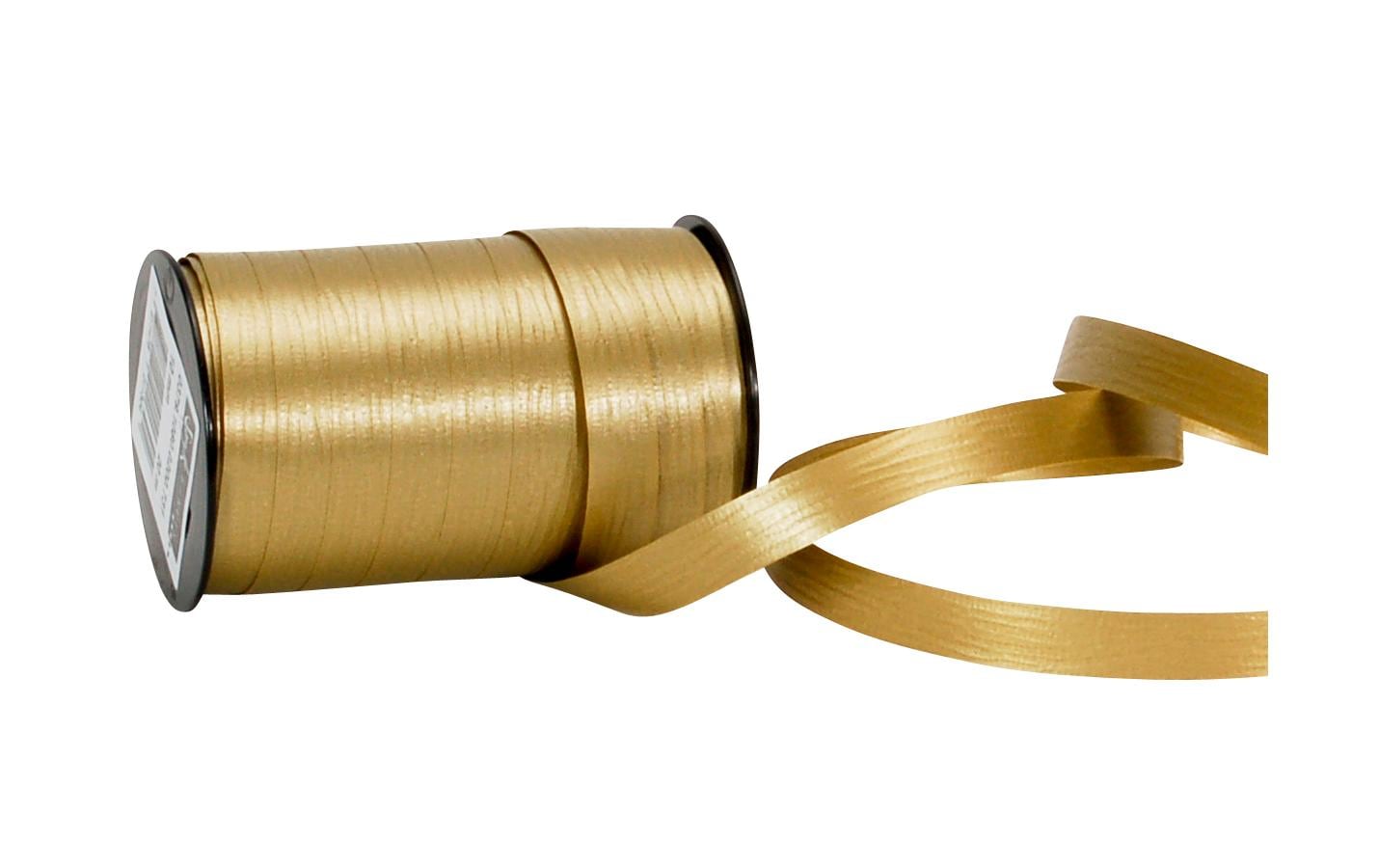 Spyk Geschenkband Poly matt Gold – 10 mm × 20 m