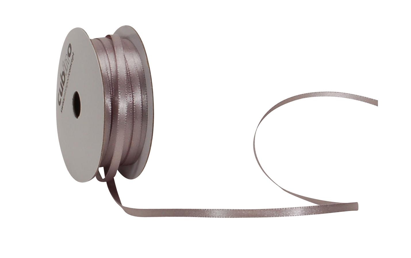 Spyk Geschenkband Satin Silber – 3 mm × 8 m