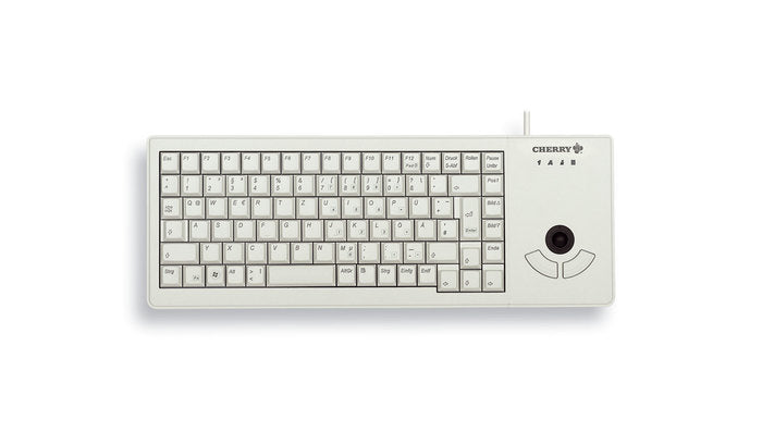 CHERRY XS Trackball – Tastatur, kabelgebunden (USB), US-Layout (EN), Fullsize (mit Ziffernblock) – für Windows