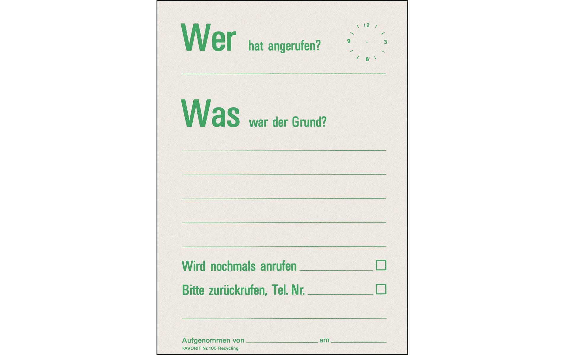 Favorit Formularblock – 60 Blatt, A6