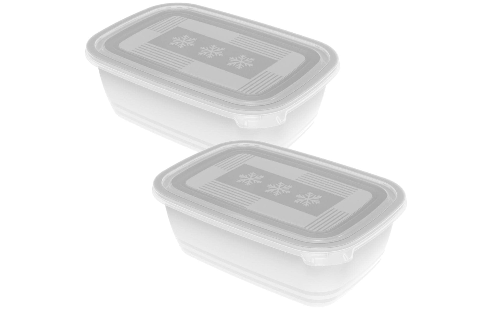 Rotho Vorratsdose 1,9 L, 16 × 23,5 × 10 cm, Polypropylen (PP), 2 Stk., Transparent