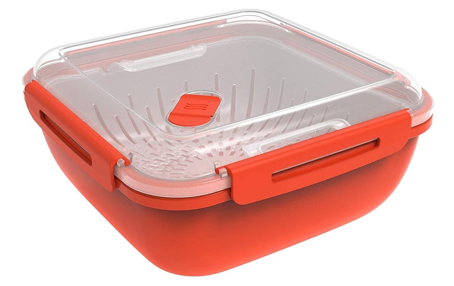 Rotho Memory – Vorratsdose 1,7 l, 19,5 × 19,5 × 9,1 cm, Polypropylen (PP), Rot
